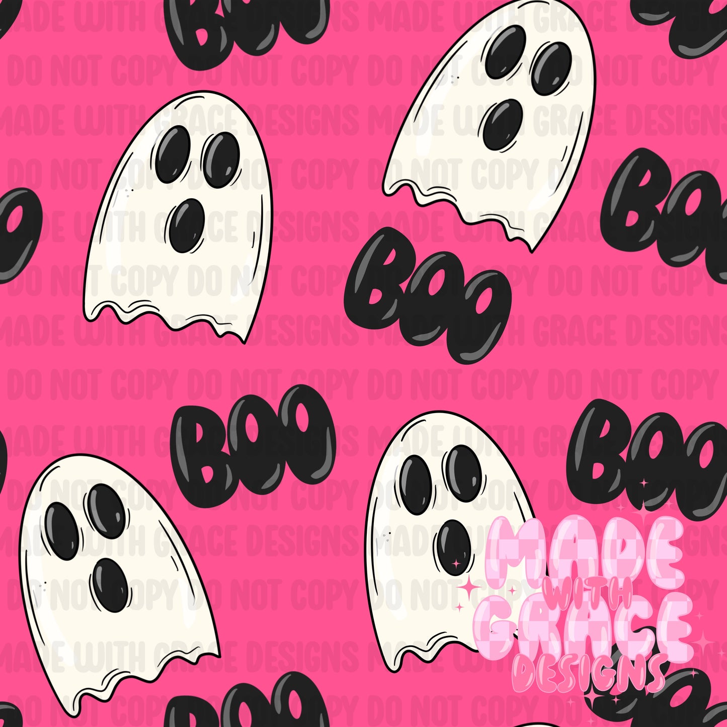 Boo Ghost Seamless