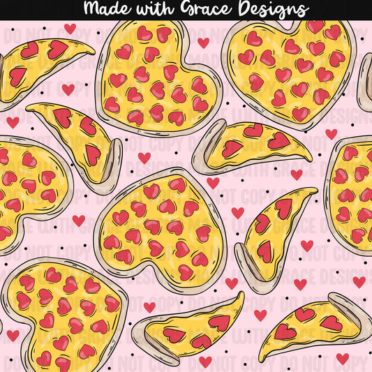Pizza my heart Seamless & PNG options