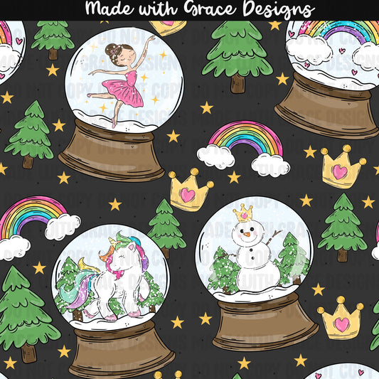 Snow Globes Seamless