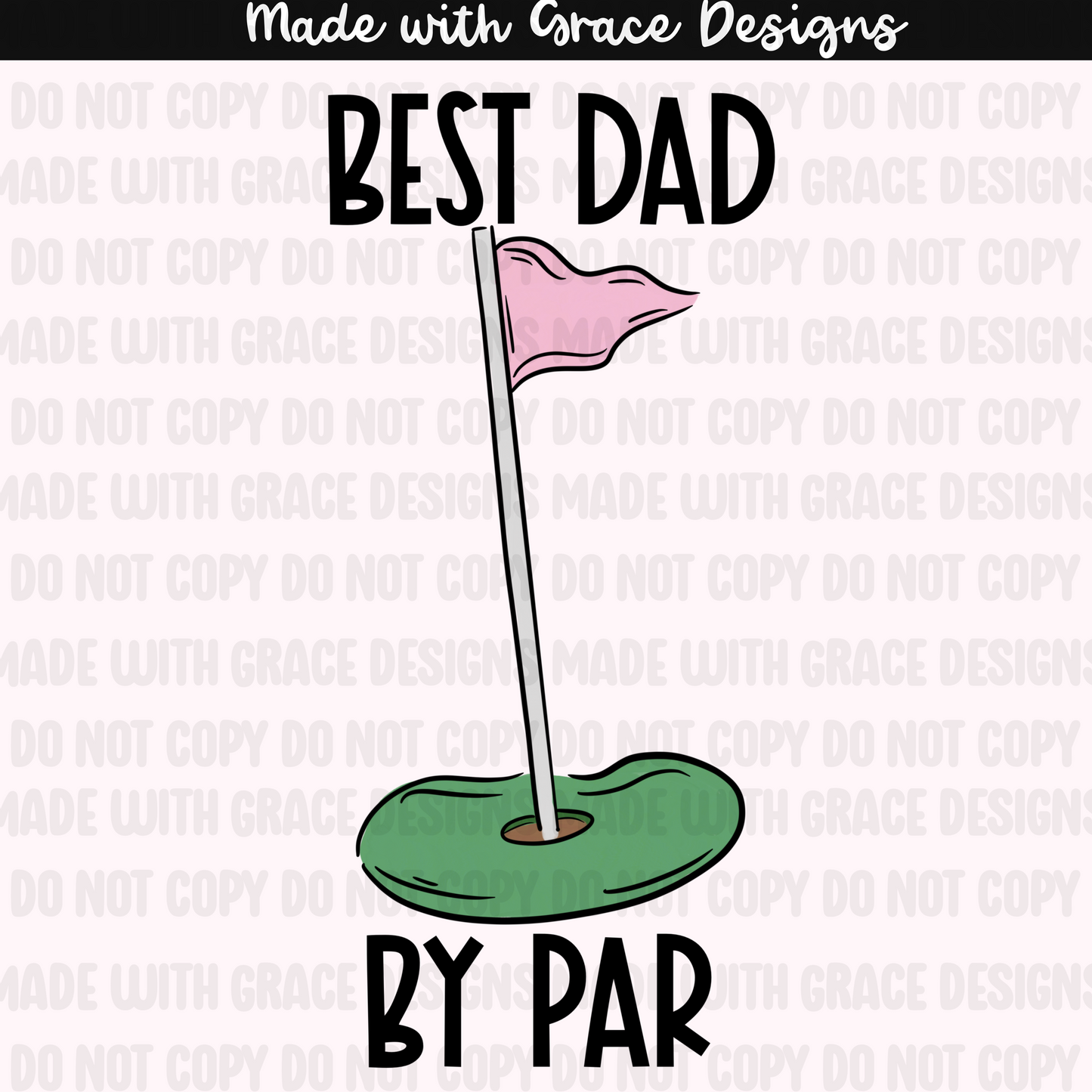 Golfing with Dad Seamless and PNG options