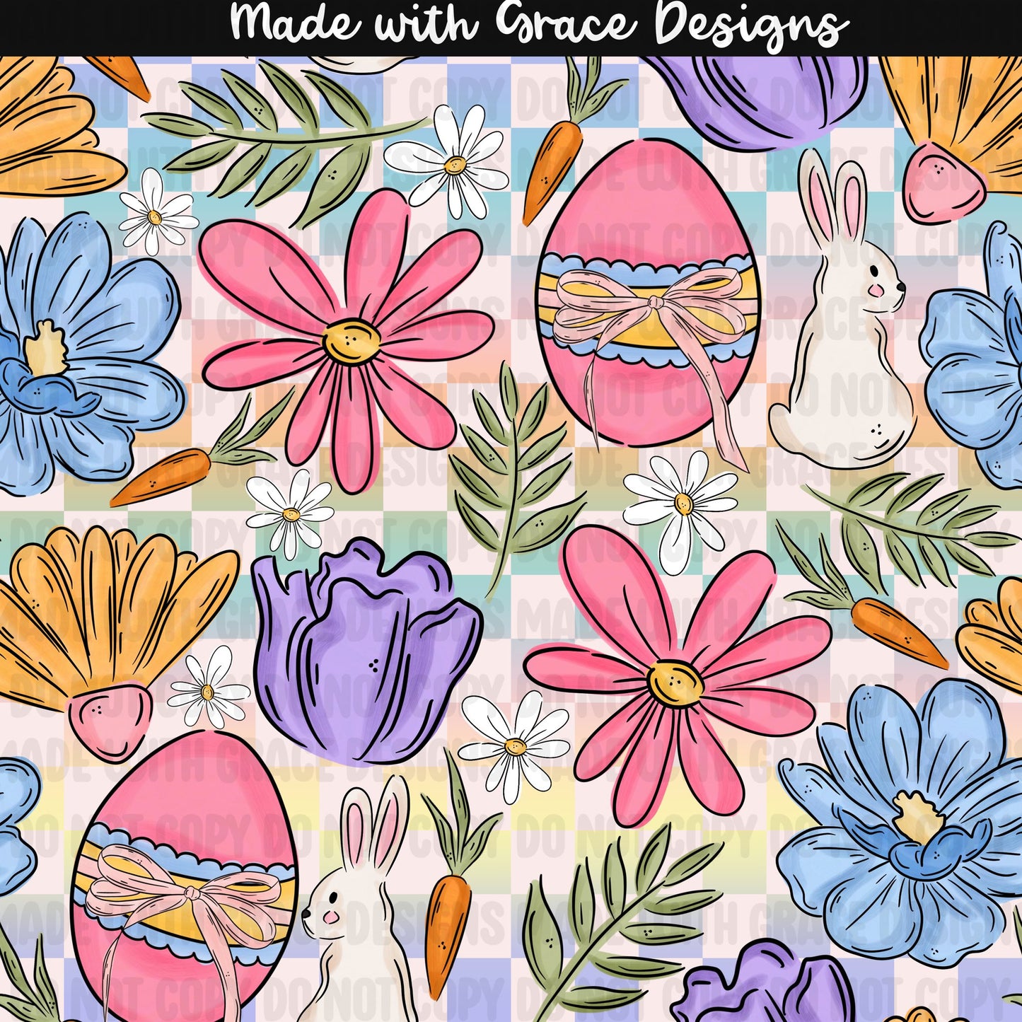 Easter Blooms Seamless File