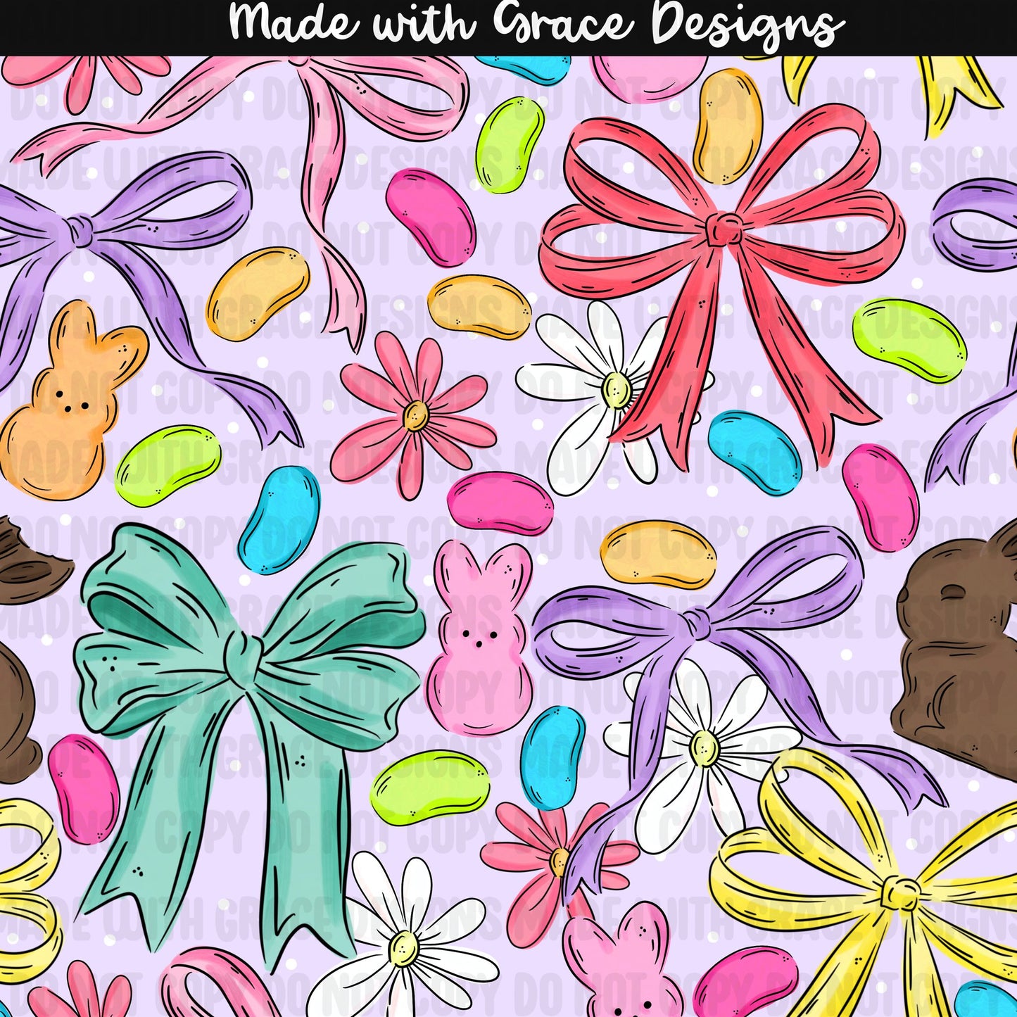 Easter Candy & Bows Seamless file
