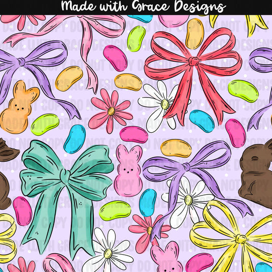 Easter Candy & Bows Seamless file