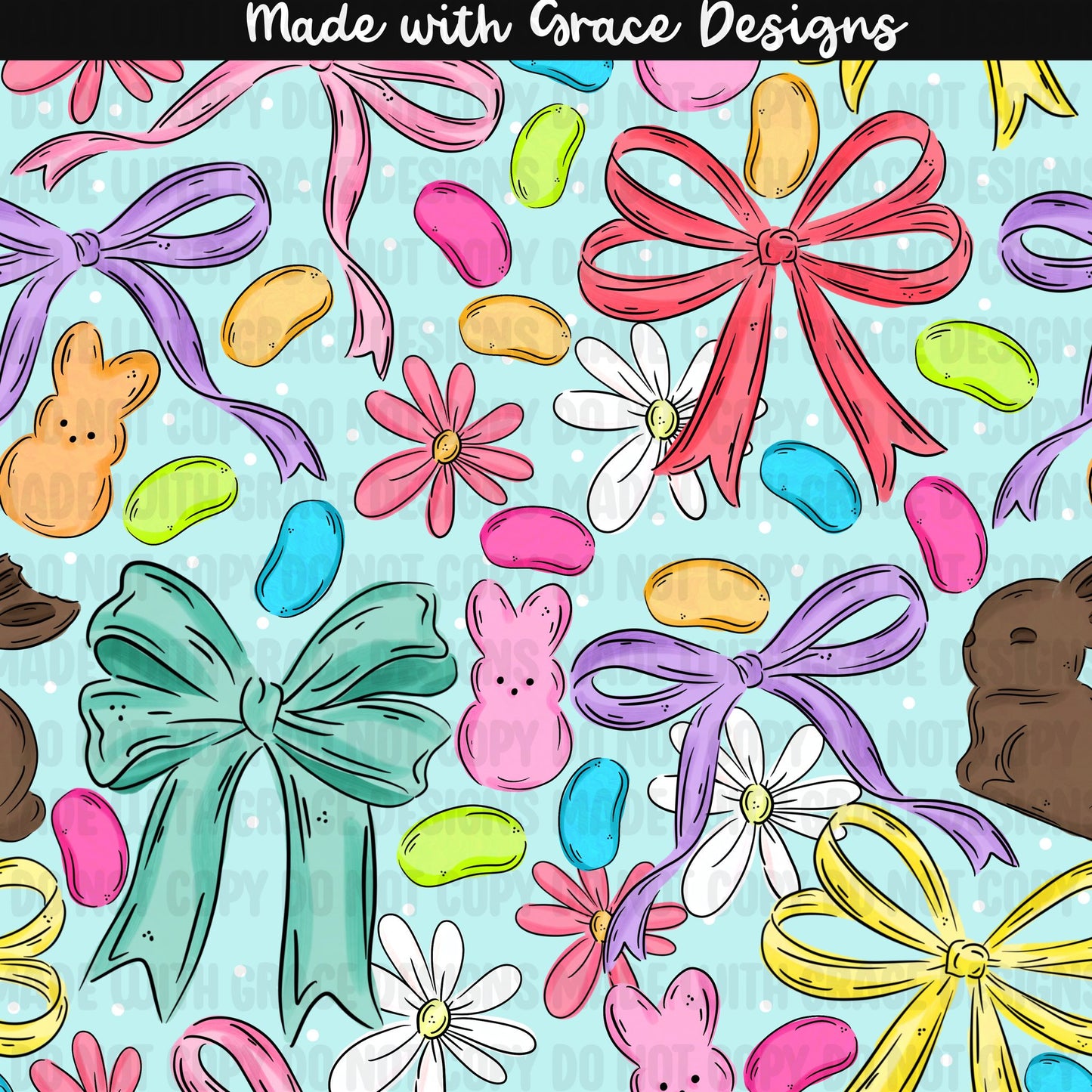 Easter Candy & Bows Seamless file