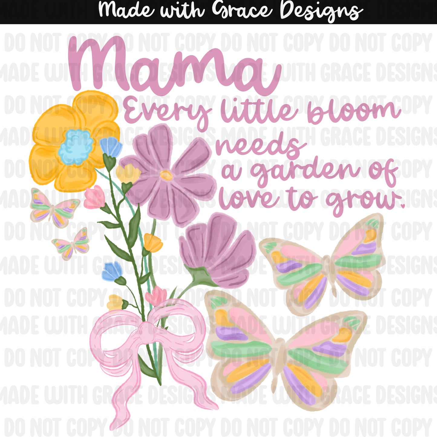 Spring floral and Butterflies PNG
