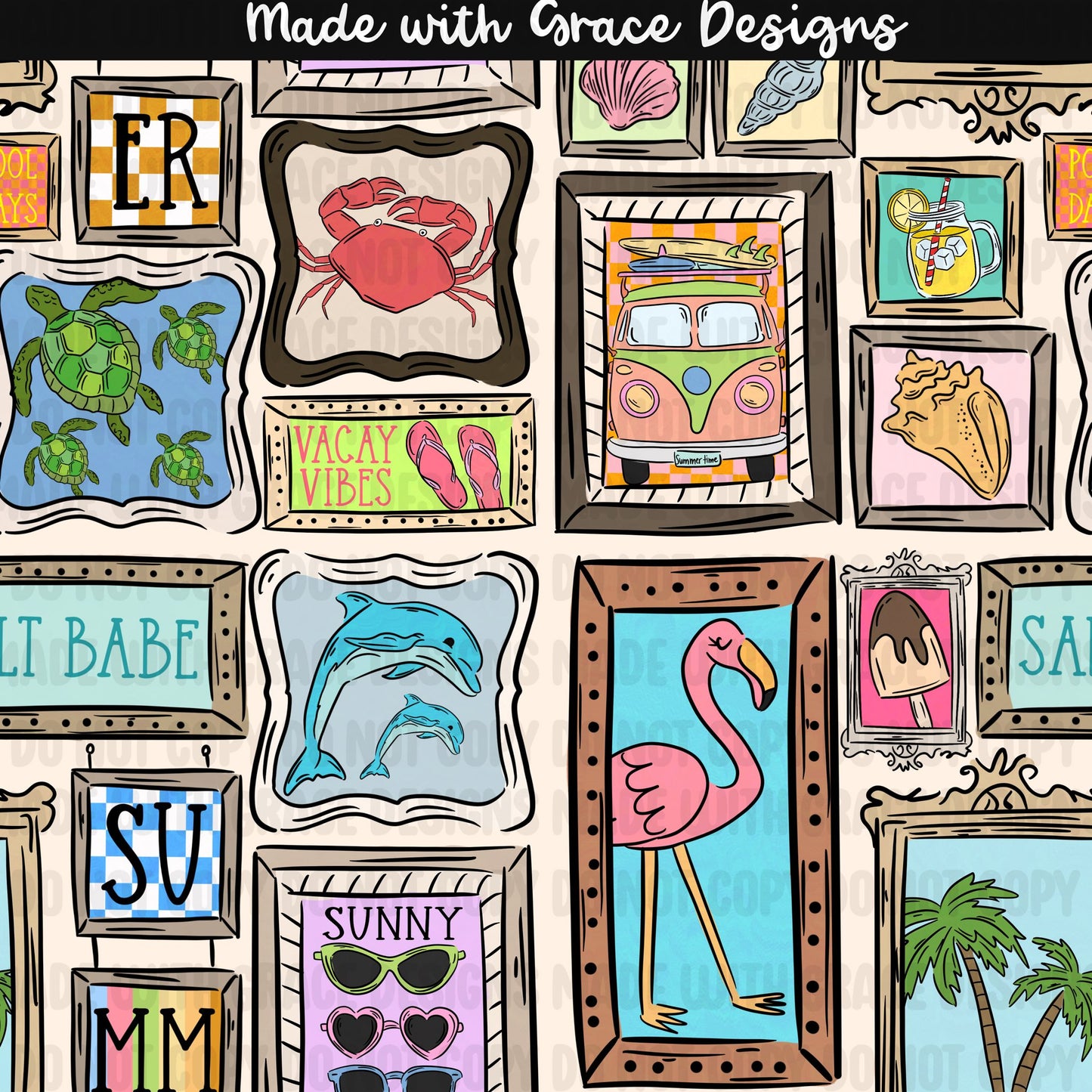 Beach House Frames Seamless