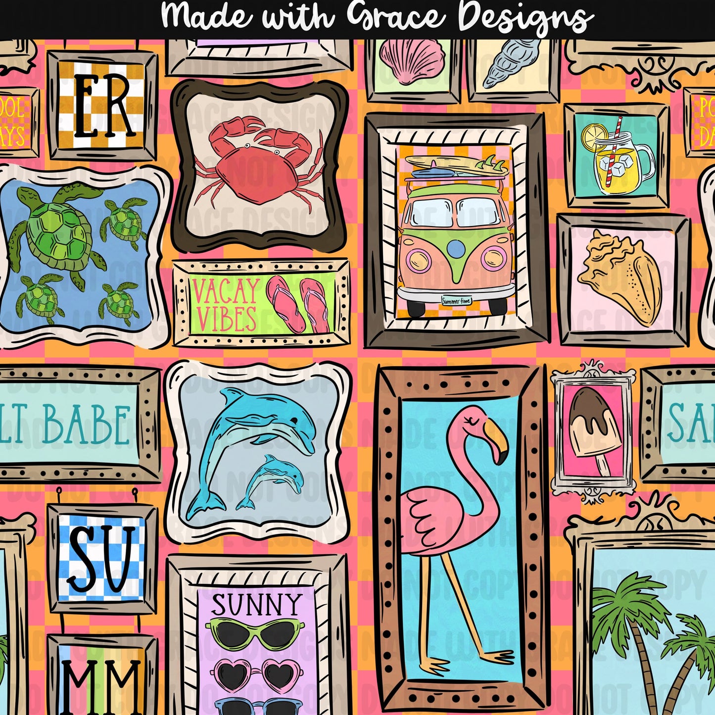 Beach House Frames Seamless