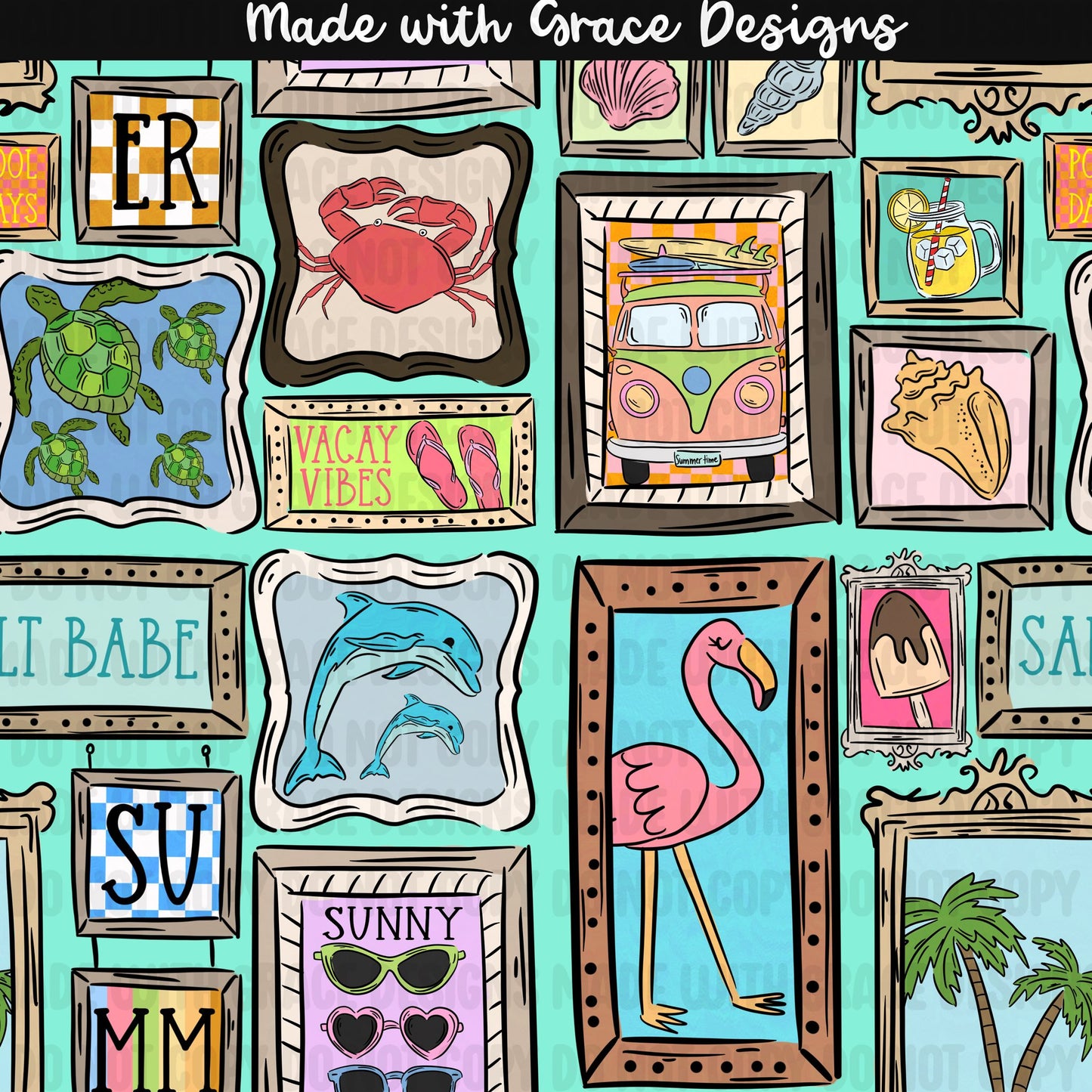 Beach House Frames Seamless