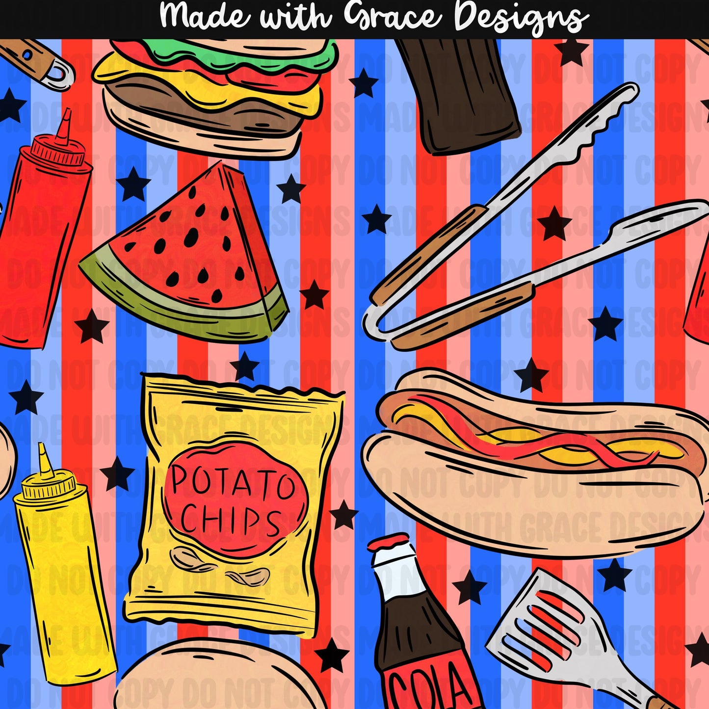 Here for the BBQ Seamless and PNG option