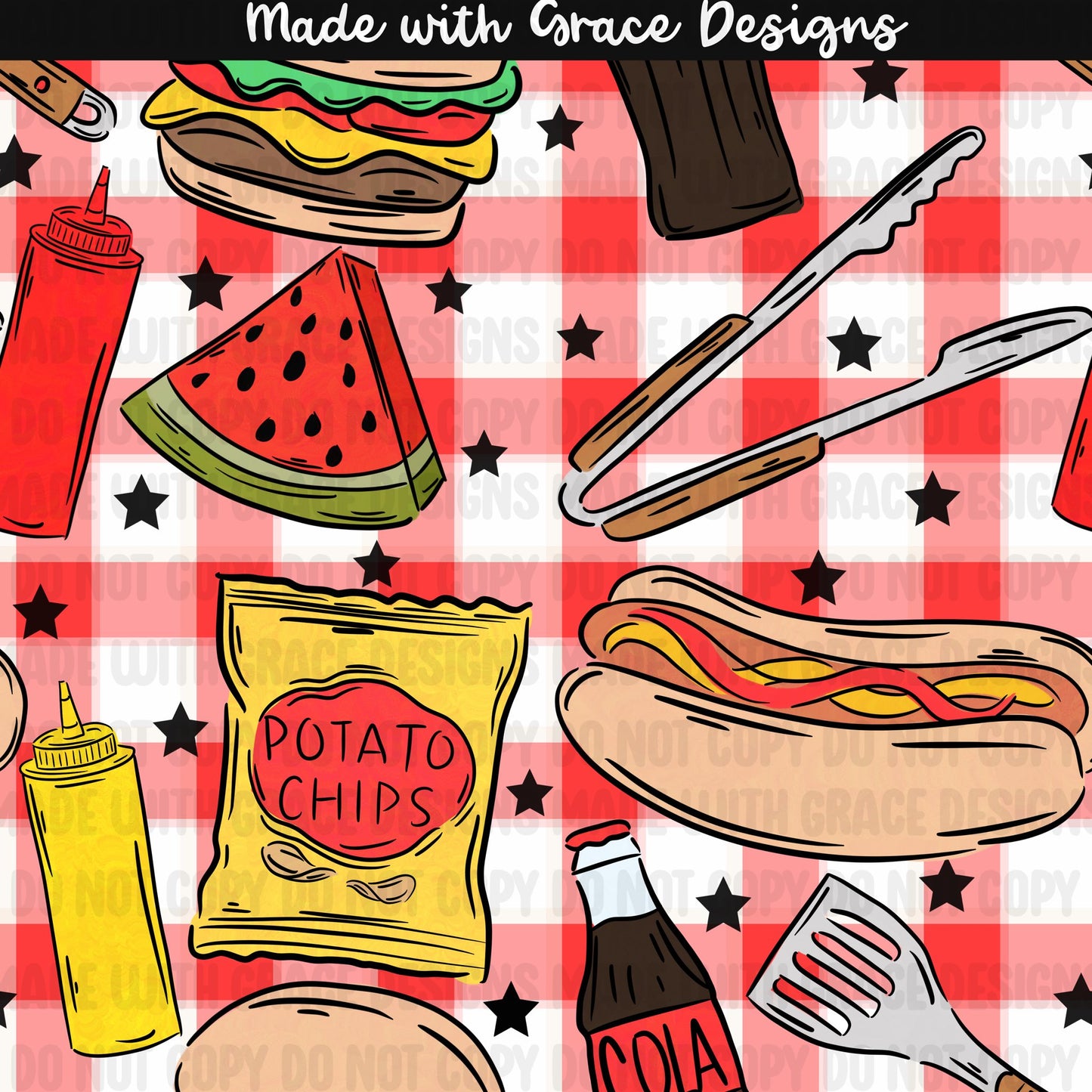 Here for the BBQ Seamless and PNG option