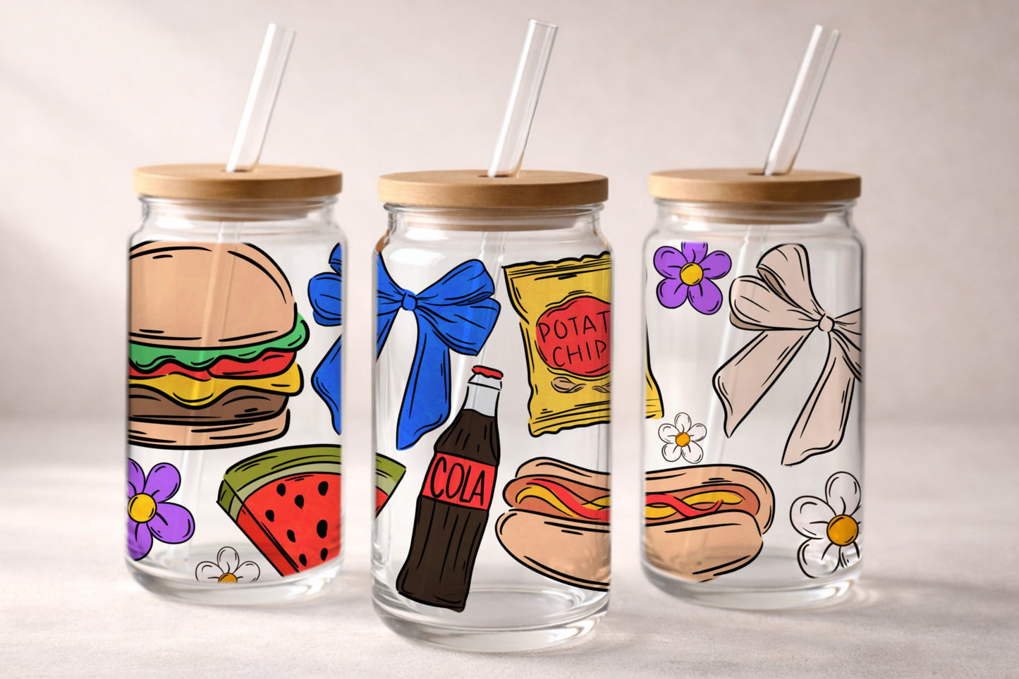 BBQ and Butterflies Cupwraps