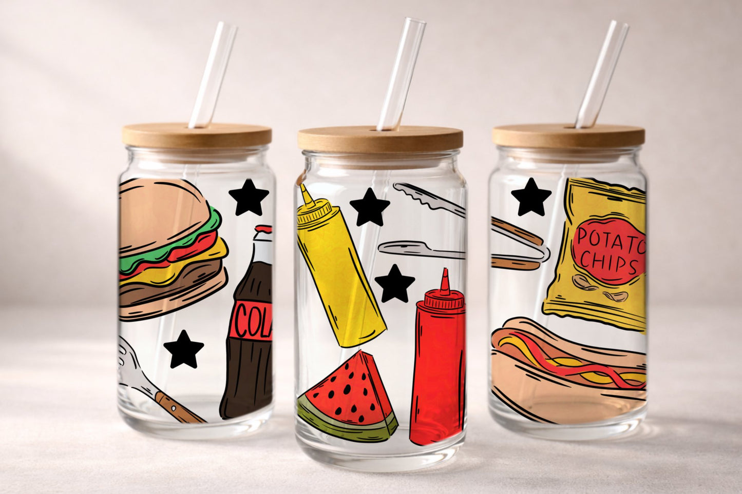 BBQ and Butterflies Cupwraps