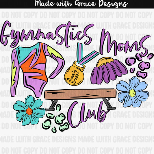 Gymnastics Moms Club PNG