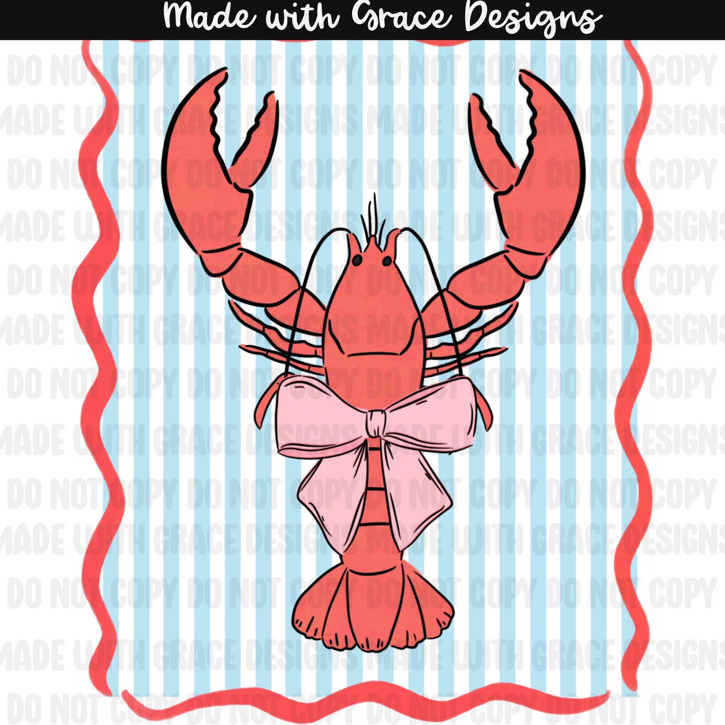 Lobster Seamless + PNG options