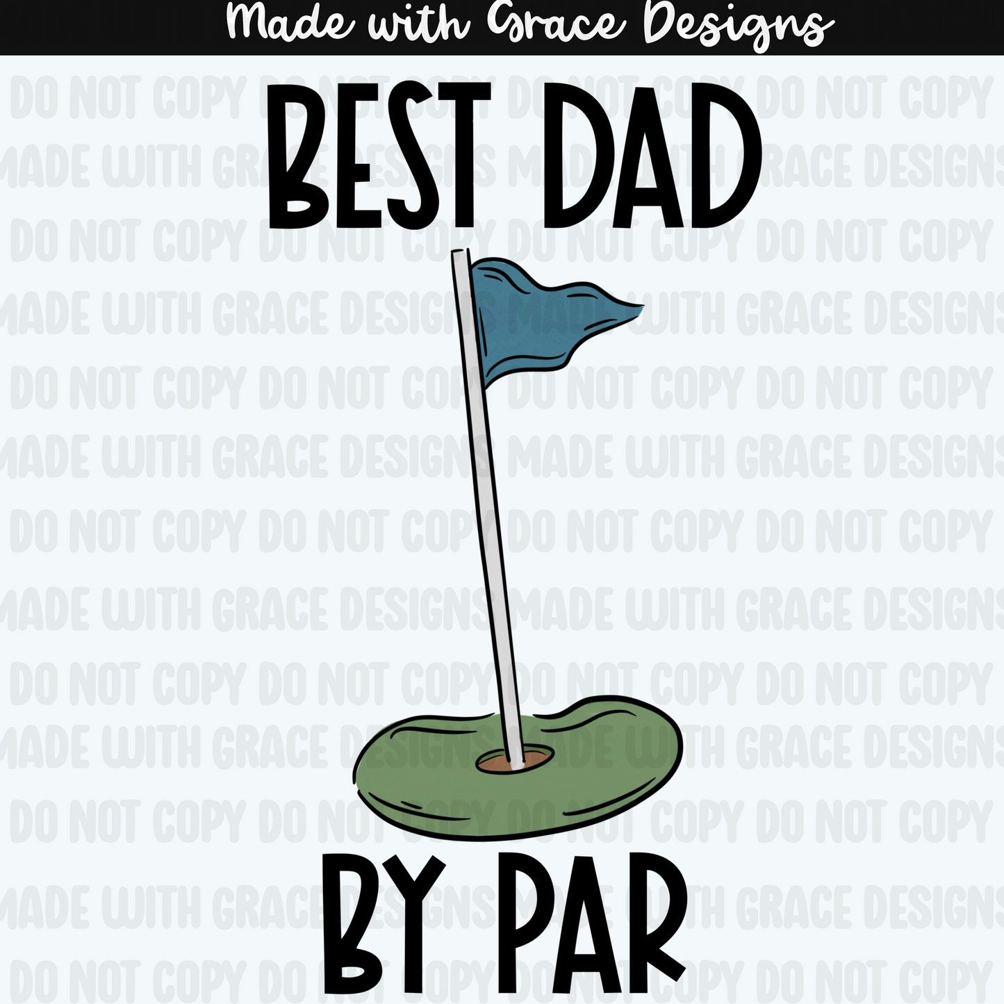 Golfing with Dad Seamless and PNG options