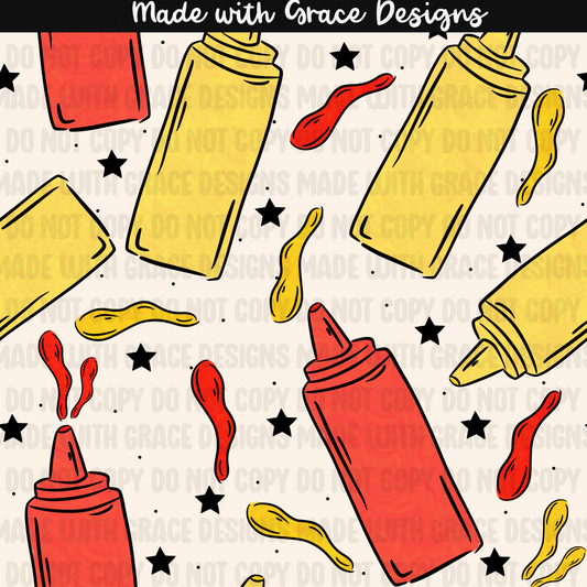 Bad day to be a corn dog seamless + png option
