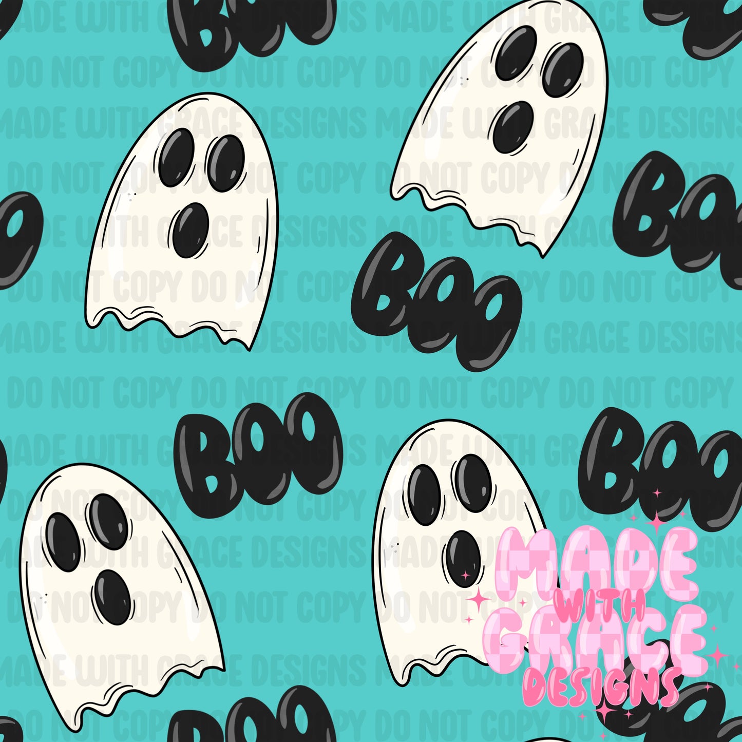 Boo Ghost Seamless