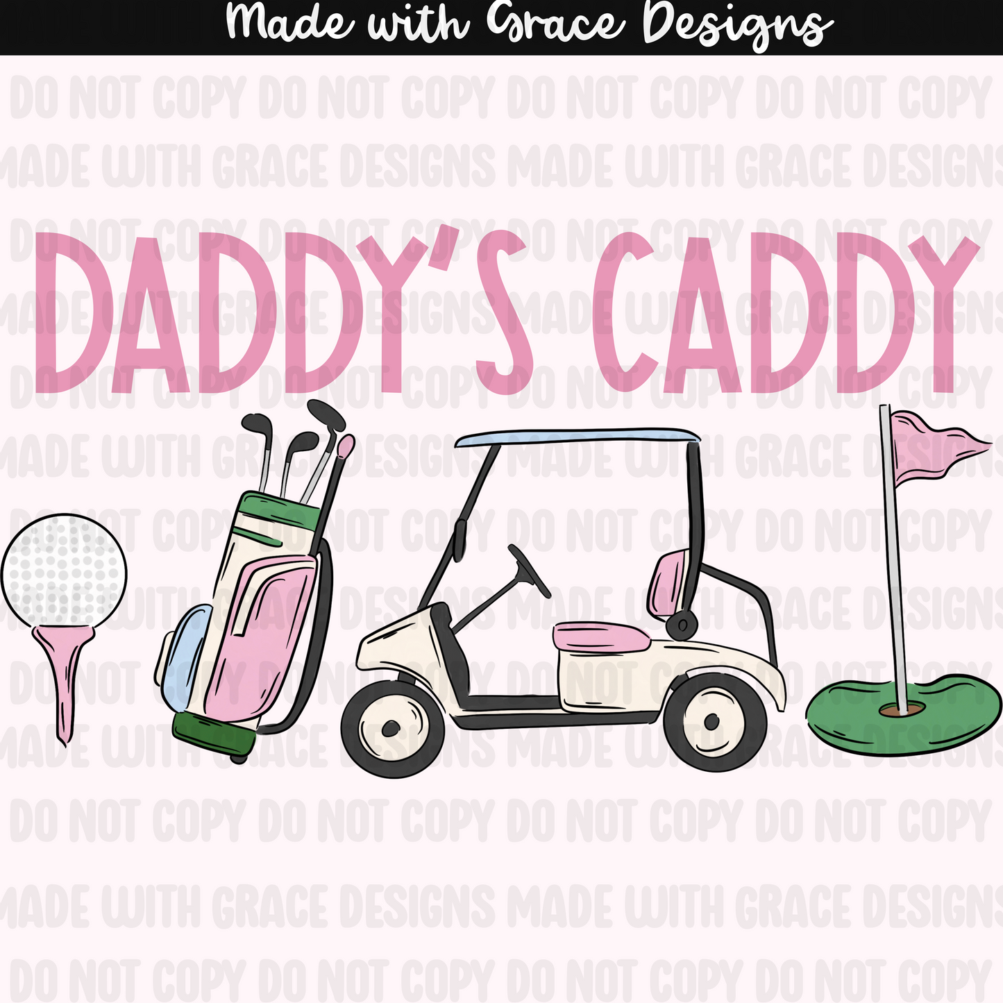 Golfing with Dad Seamless and PNG options