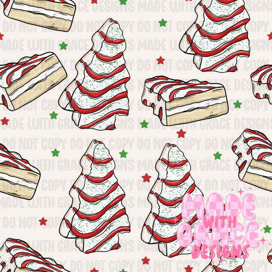 Christmas Cake Seamless File