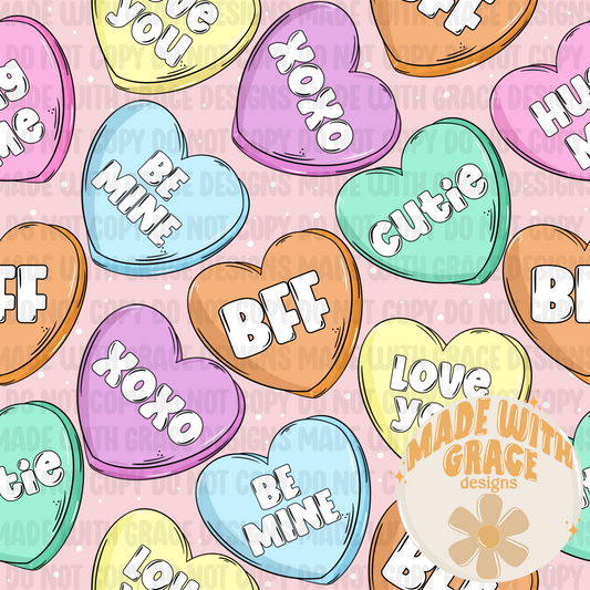 Candy Hearts Seamless File