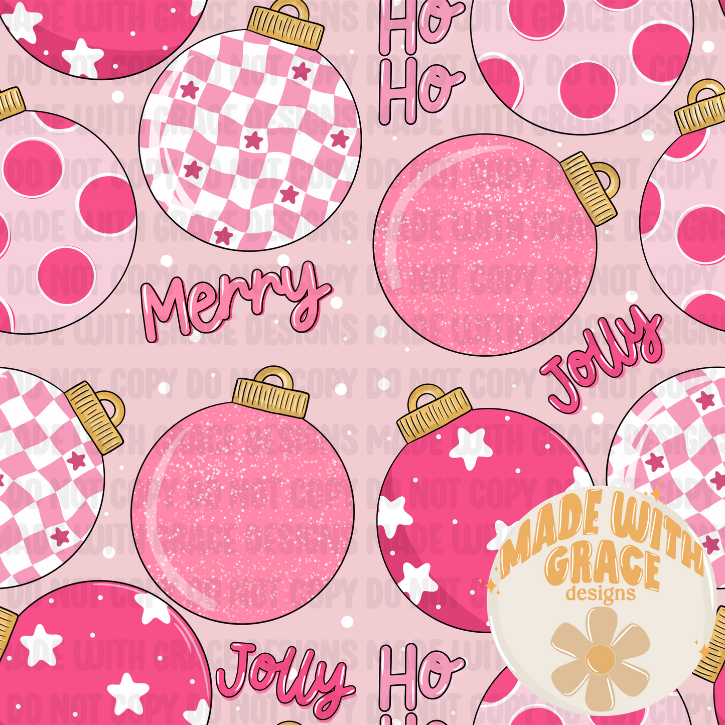 Pink Christmas Seamless File