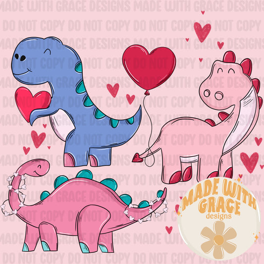 Dino Love PNG