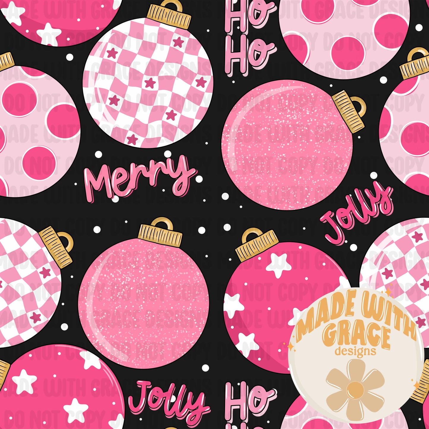 Pink Christmas Seamless File