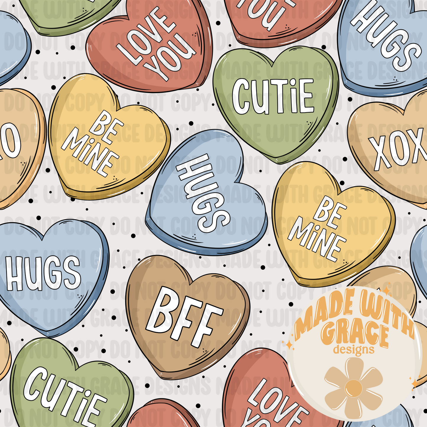 Candy Hearts Seamless File