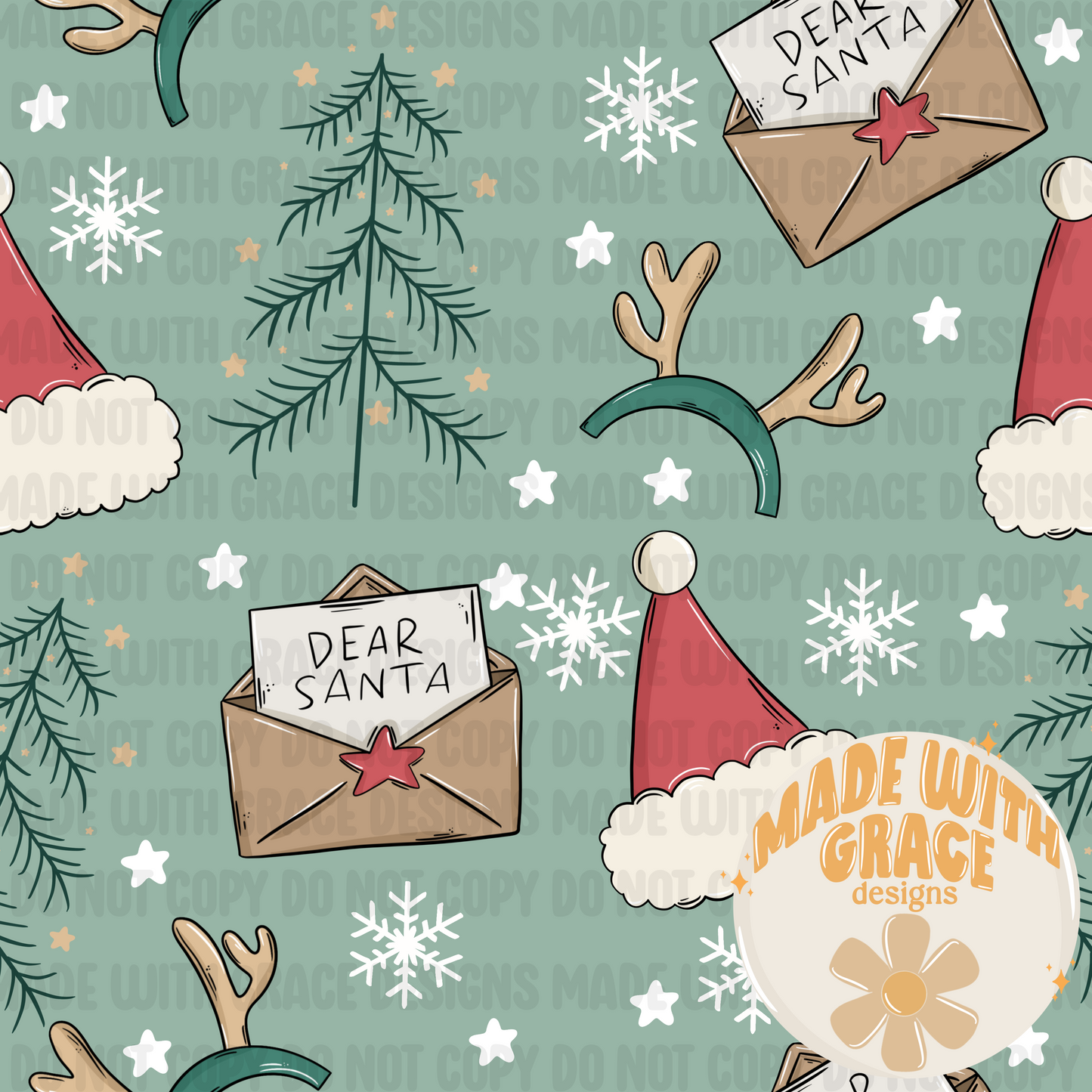 Dear Santa Seamless File