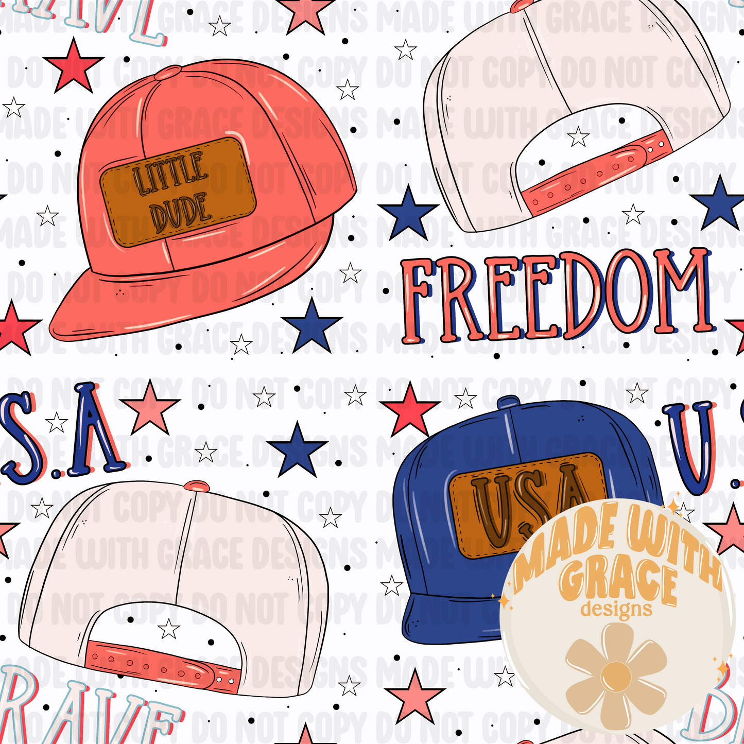 USA SnapBack Seamless File