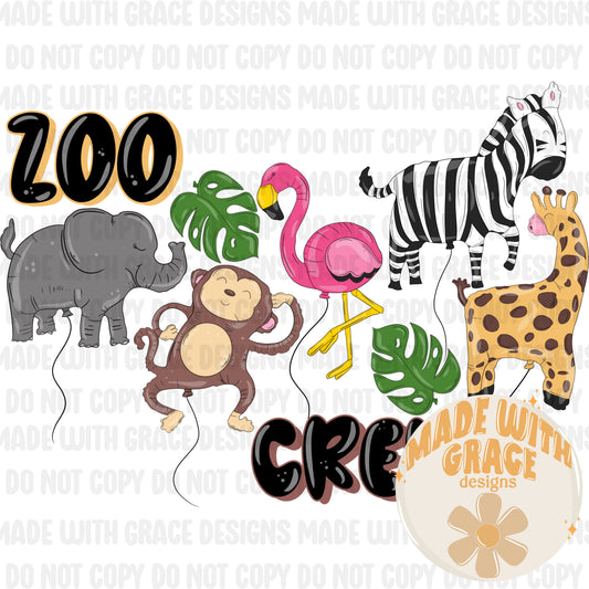 Zoo Balloons PNG
