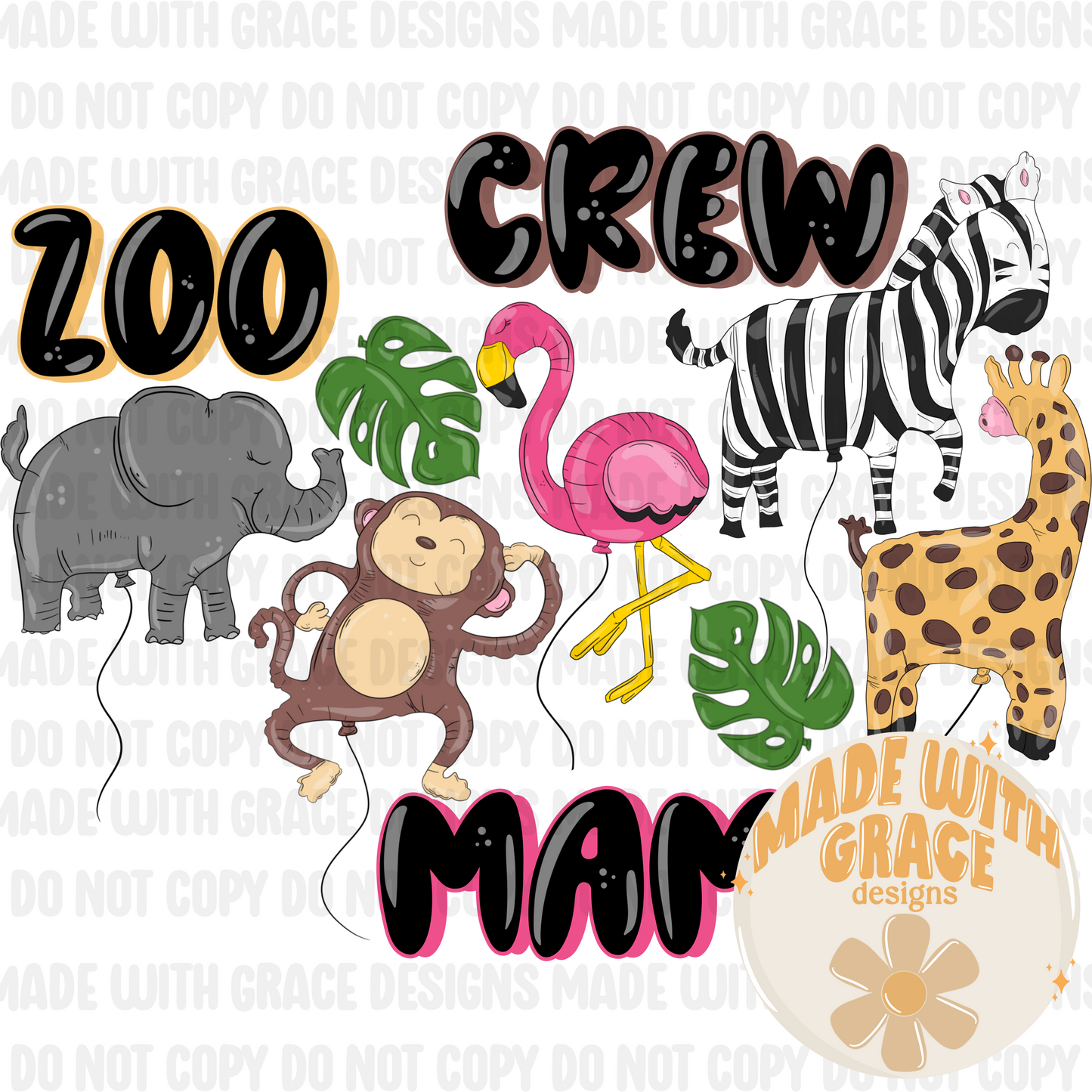 Zoo Balloons PNG