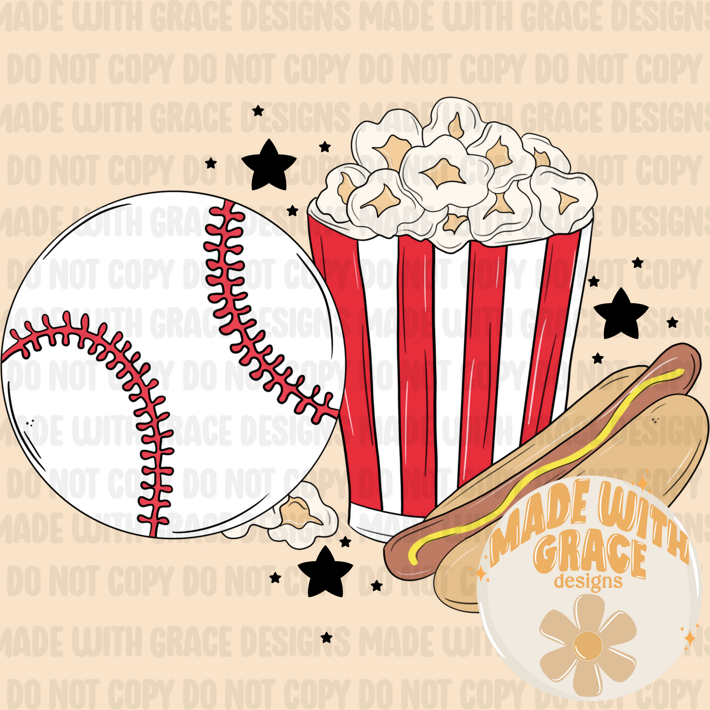 Baseball snacks PNG