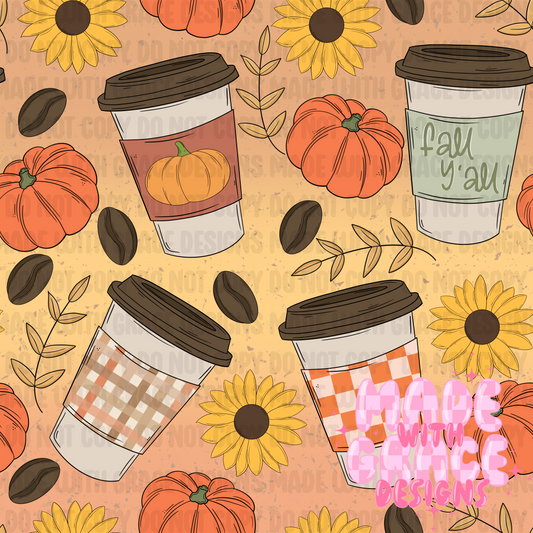 Fall Coffee Seamless