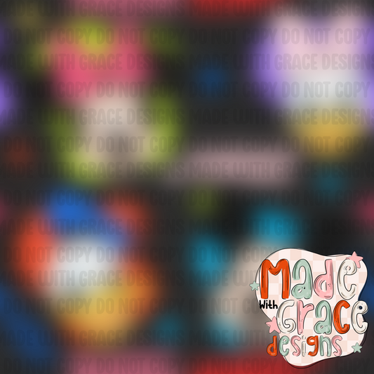 Neon Mouse Friends Seamless File