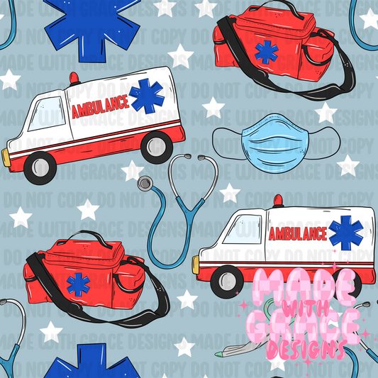 Paramedic Seamless File/PNG