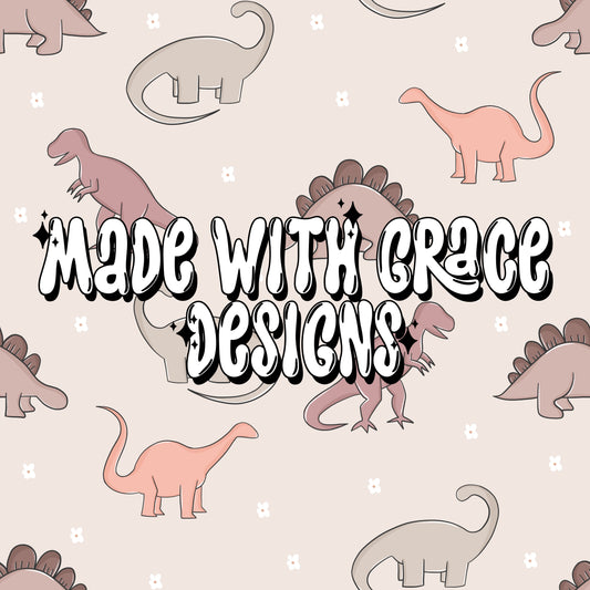 Boho Dinos- Neutral Pinks