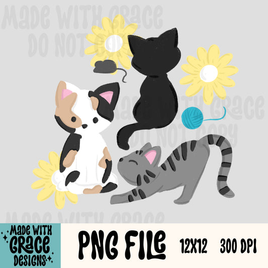 Silly Kitties PNG