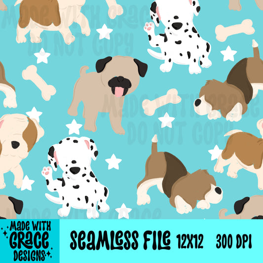 Playful Pups Seamless File