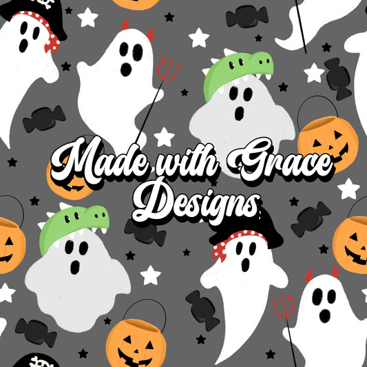 Trick or Treat Ghosts Seamless