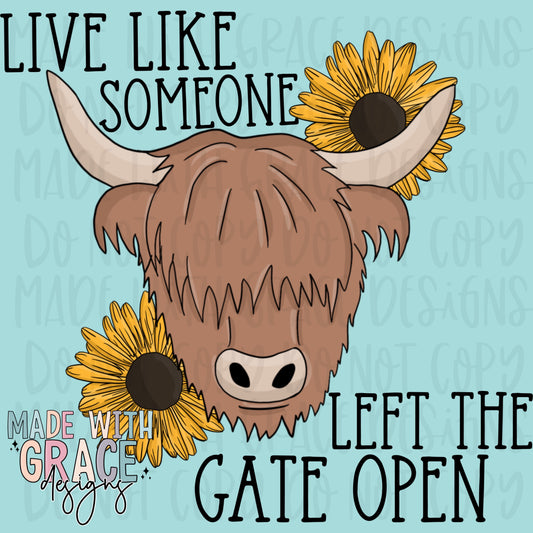 Left the Gate Open PNG