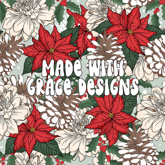 Winter Floral Seamless File