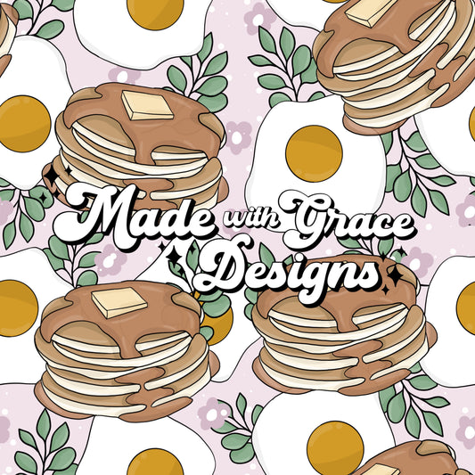 Pancakes and Eggs Seamless File