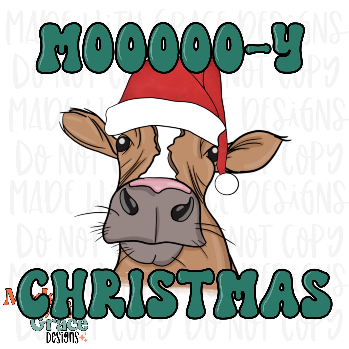 Moooooo-y Christmas PNG