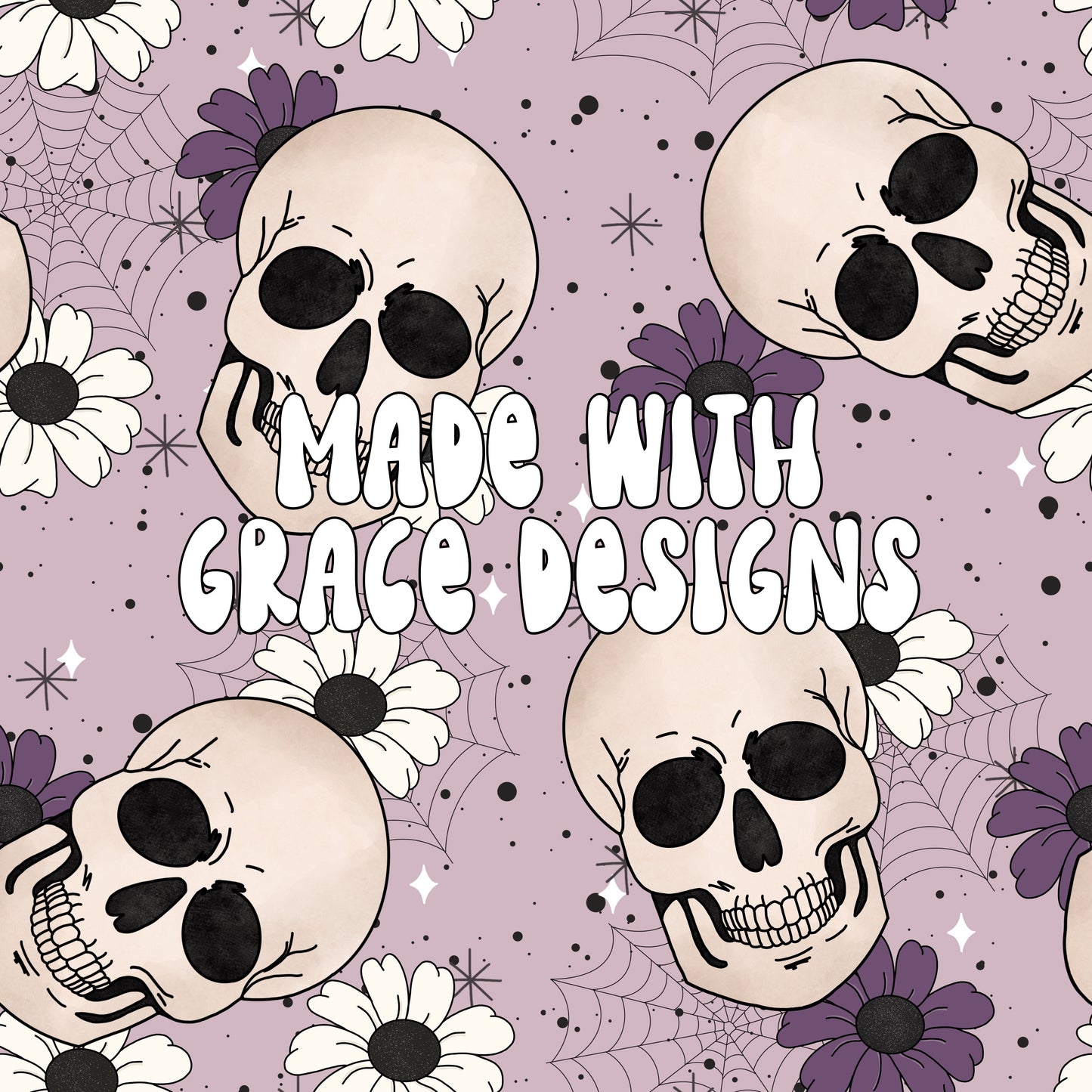 Floral Skullies Seamless File