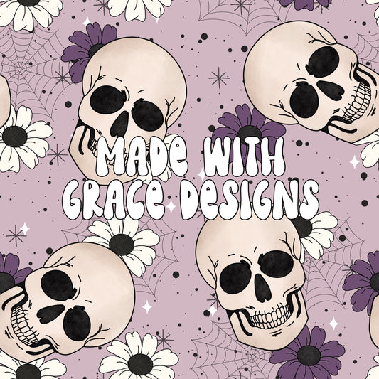 Floral Skullies Seamless File