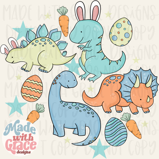 Easter Dino Buddies PNG