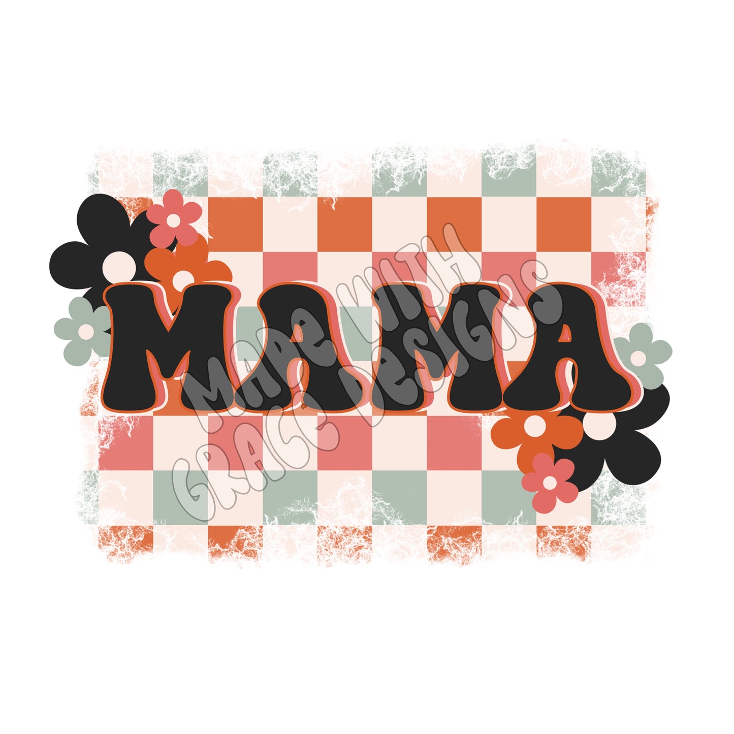 Retro Mama PNG