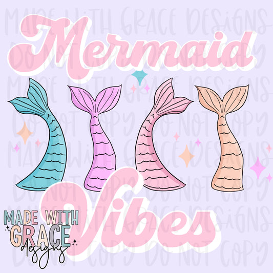 Mermaid Vibes PNG