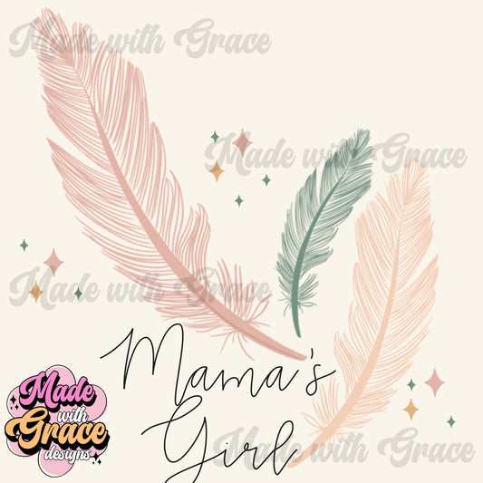 Mama's Girl- Boho Flowers PNG